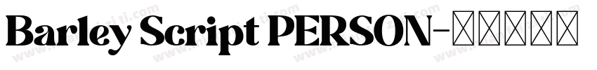 Barley Script PERSON字体转换